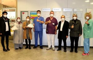 DİTİB camisinden sağlık personellerine moral için ikramlı teşekkür