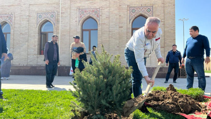 Özbekistan’da dostluk ve kardeşlik fidanı dikildi