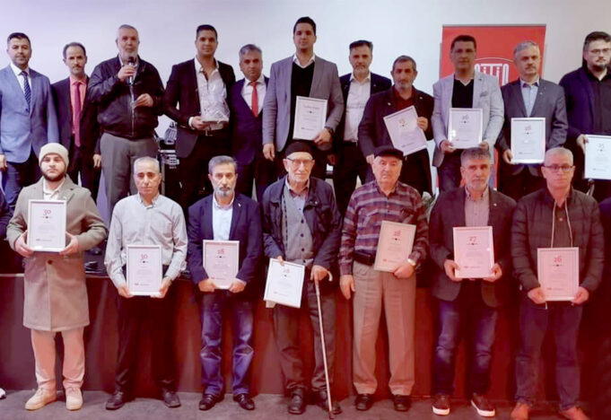 DİTİB Hamidi Veli Camii’ne 30 yılı aşkın hizmet edenler iftar sofrasında buluştu