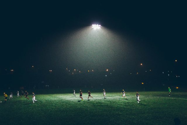 Futbol karşılaşması Futbol karşılaşmasından temsili görüntü