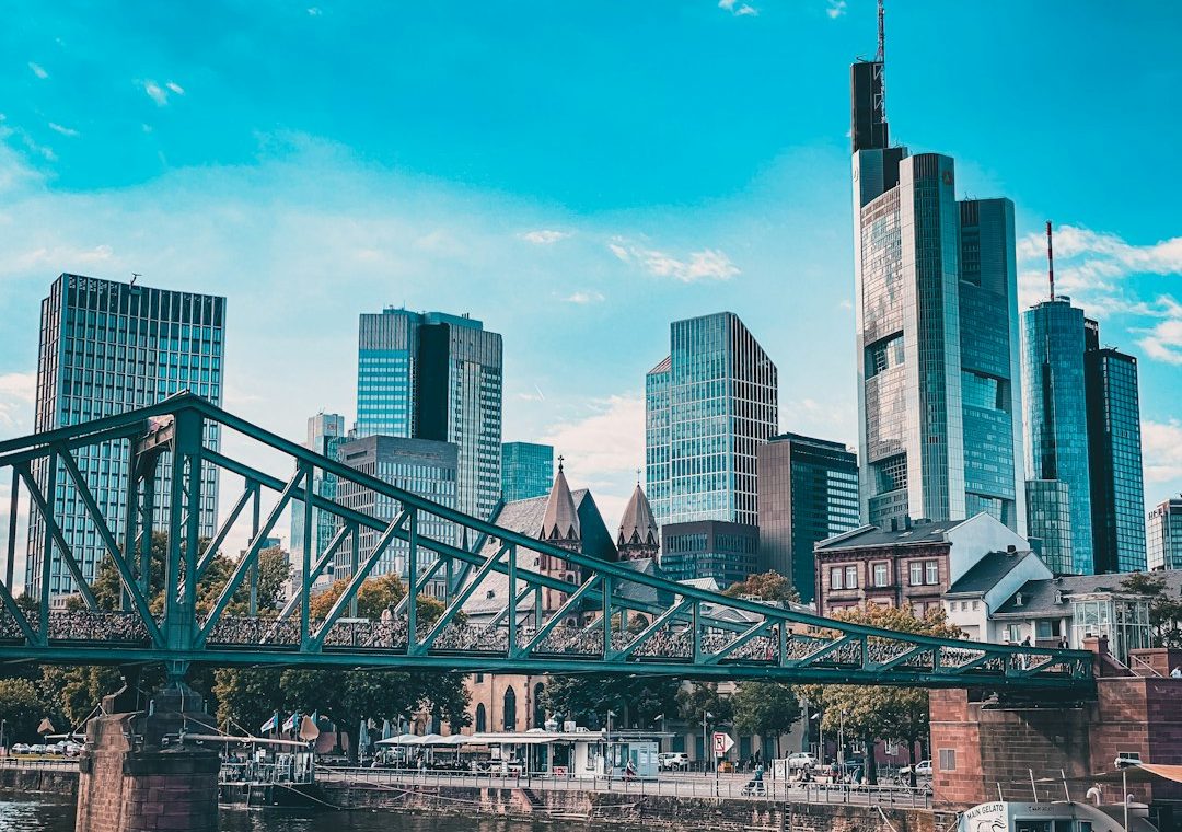 Frankfurt finans merkezinin silüeti