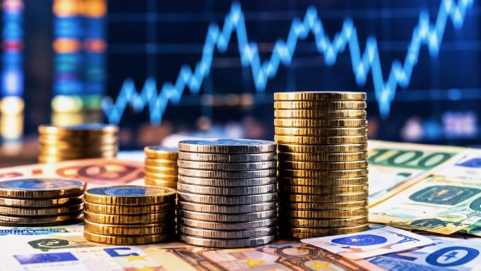 Almanya ekonomisi için 2026 ve 2027 büyüme tahminleri yükseltildi Madeni paralar ve finansal unsurları gösteren temsili görsel